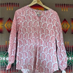 Sundance brand Paisley Print Women's Top - Pink